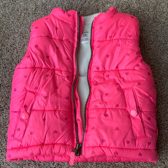 Carter's Jackets \u0026 Coats | Infant Girl Puffer Bubble Vest Size 24 Months | Color: Pink | Size: 24mb | Kaylahankerson's Closet